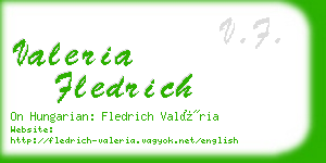 valeria fledrich business card